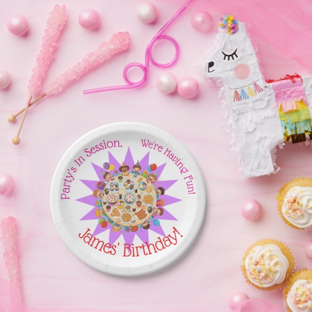 We're Having Fun! Paper Plate (Party)