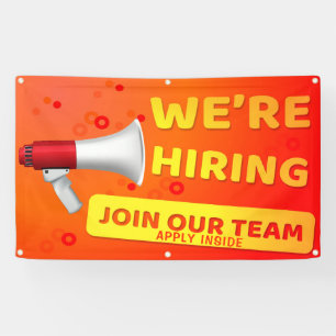 We're Hiring Join Our Team Apply Inside Banner