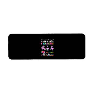 Were More Than Just Mask Maker Friends Flamingo Return Address Label