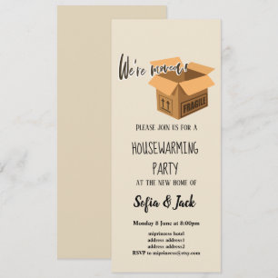 we're moved housewarming party invitation