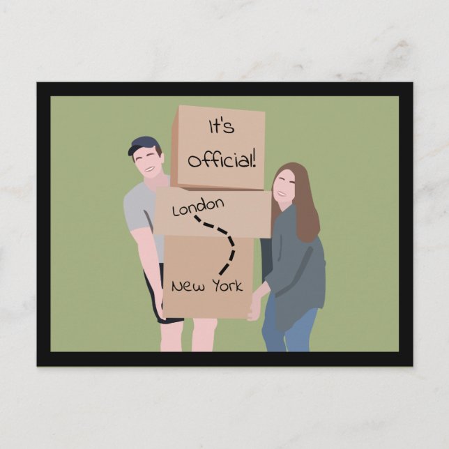 We're Moving Announcement Postcard (Front)