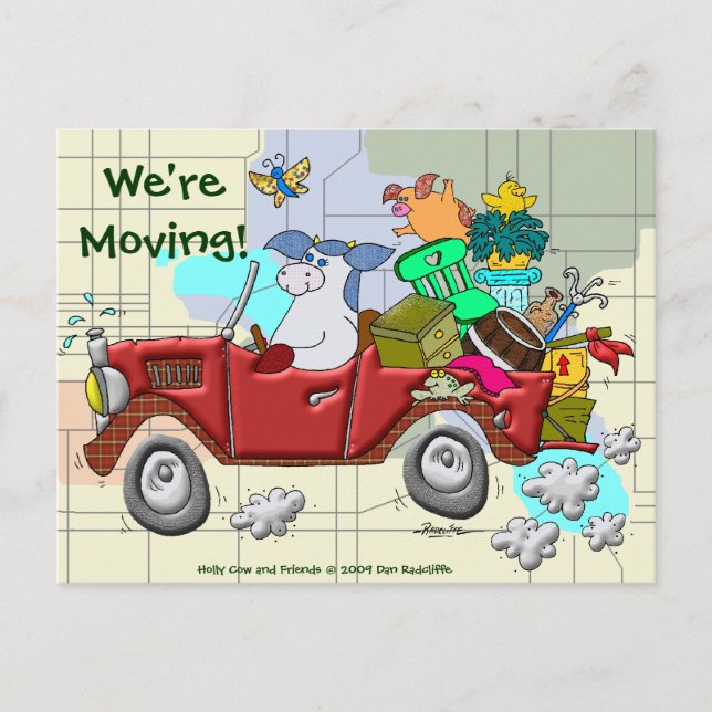 We're Moving! Announcement Postcard (Front)