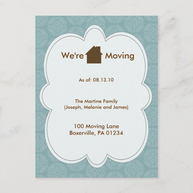 We're Moving Announcement Postcards (Front)
