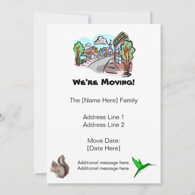 We're Moving Announcements (Front)