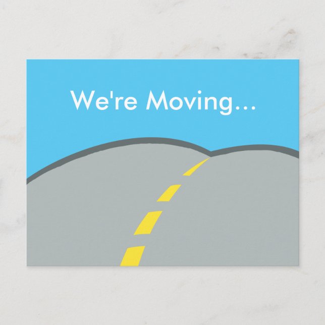 We're Moving Custom Business Address Change Announcement Postcard (Front)