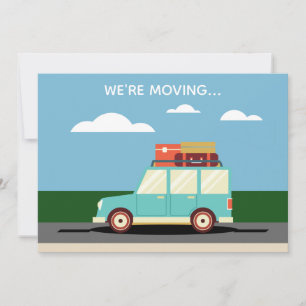 We're Moving Home Address Change Cute Custom Announcement