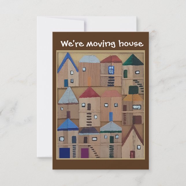 We're moving house card (Front)