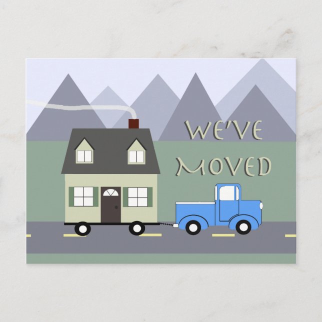 We're Moving Postcard (Front)