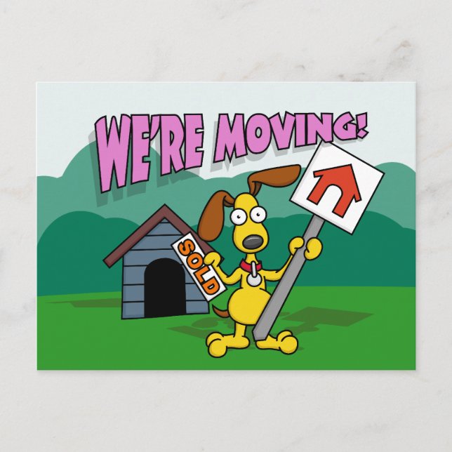 We're Moving Postcards (Front)