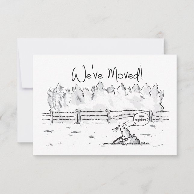 We're moving, we're moving, new dwelling. (Front)