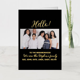 We're New to the Neighbourhood" Photo Announcement