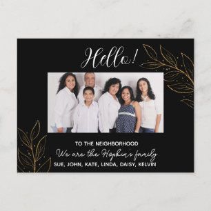 We're New to the Neighbourhood" Photo Announcement Postcard