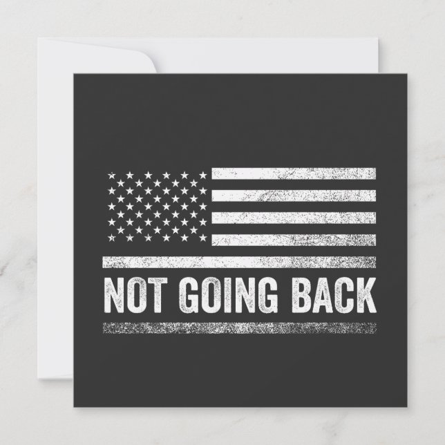 We're Not Going Back Harris Walz Election  Invitation (Front)