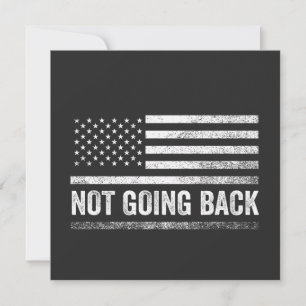 We're Not Going Back Harris Walz Election  Invitation