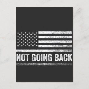 We're Not Going Back Harris Walz Election Postcard