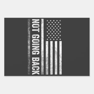 We're Not Going Back Harris Walz Election Wrapping Paper Sheet