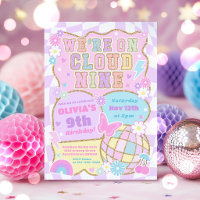 We're On Cloud 9 Preppy Varsity Patch Birthday