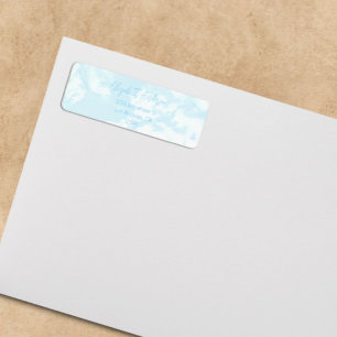 We're On Cloud Nine Baby Shower Return Address Label