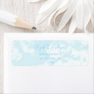 We're On Cloud Nine Baby Shower Return Address Label
