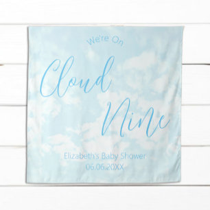 We're On Cloud Nine Baby Shower Tapestry