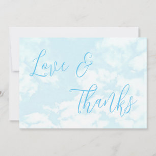 We're On Cloud Nine Baby Shower Thank You Card