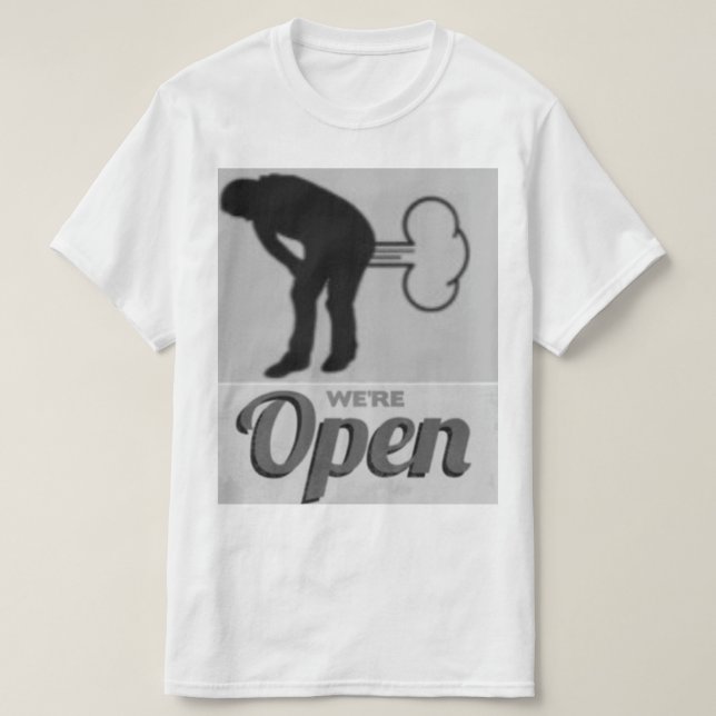 We're Open T-Shirt (Design Front)