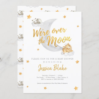 We're Over The Moon Invitation