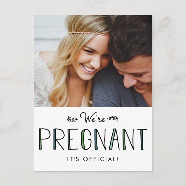 We're Pregnant | Pregnancy Announcement (Front)