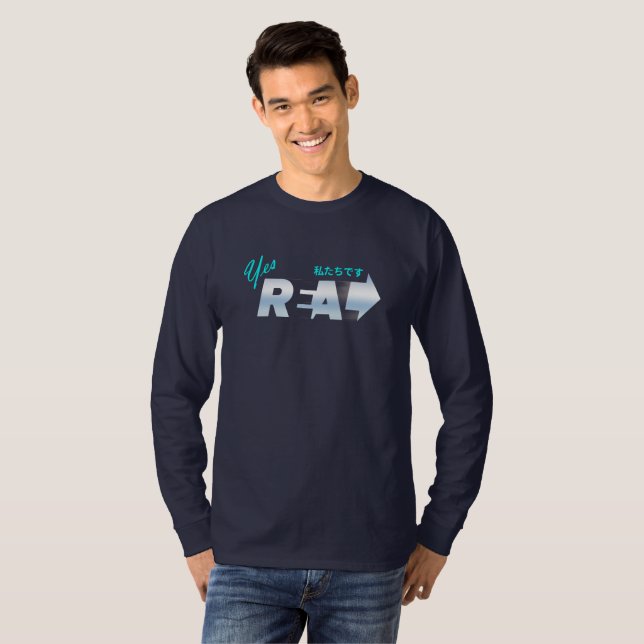 We're Real | Men's Long Sleeve T-Shirt (Front Full)