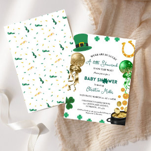 Were so Lucky St patrick's day Baby Shower  Invitation