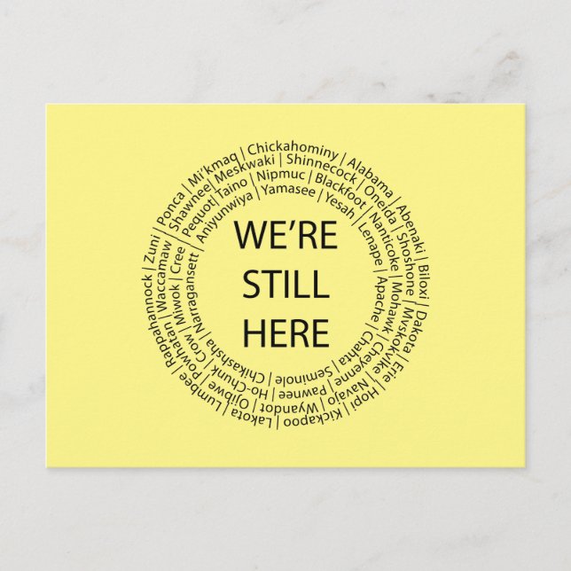 We're Still Here/Black Postcard (Front)