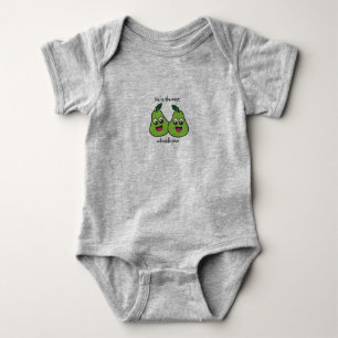 We're the Most Adorable Pear Twin Baby Bodysuit