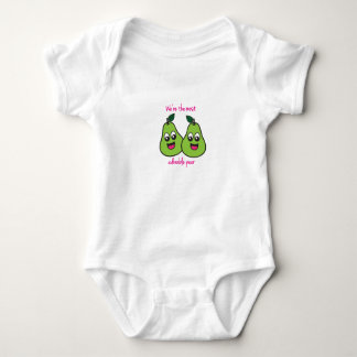 We're the Most Adorable Pear Twin Baby Bodysuit