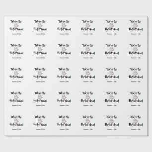 We're the perfect blend coffee love valentine'name wrapping paper