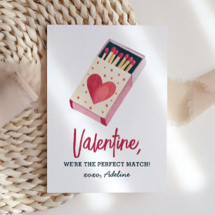 We're the Perfect Match Kids Valentines Day Card