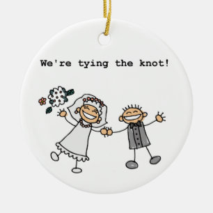 We're Tying the Knot Ceramic Tree Decoration