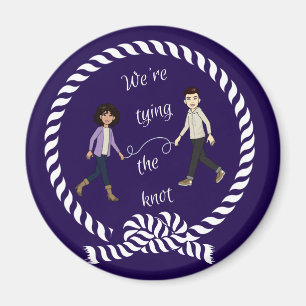 We're Tying The Knot Nautical Coloured Anime    Magnet