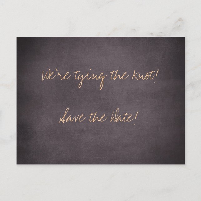We're tying the knot-Save the Date Cards (Front)