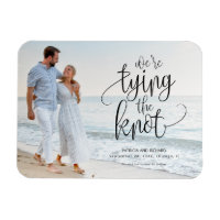 We're Tying The Knot Wedding Save The Date Photo