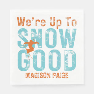 We're Up to Snow Good Bachelorette Napkin