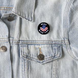 WE'RE WITH YOU BUTTON