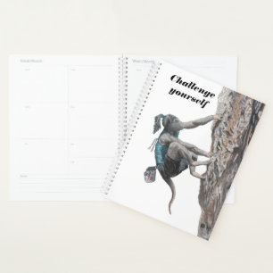 Wererat Woman Rock Climbing Challenge Planner