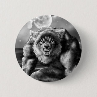 werewolf 6 cm round badge