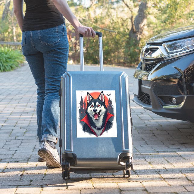 Werewolf Beagle Howl (Suitcase Insitu)