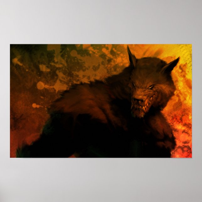 werewolf bust poster (Front)