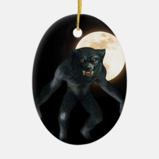 Werewolf Ceramic Ornament
