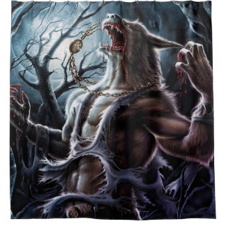 Werewolf Changing Shower Curtain