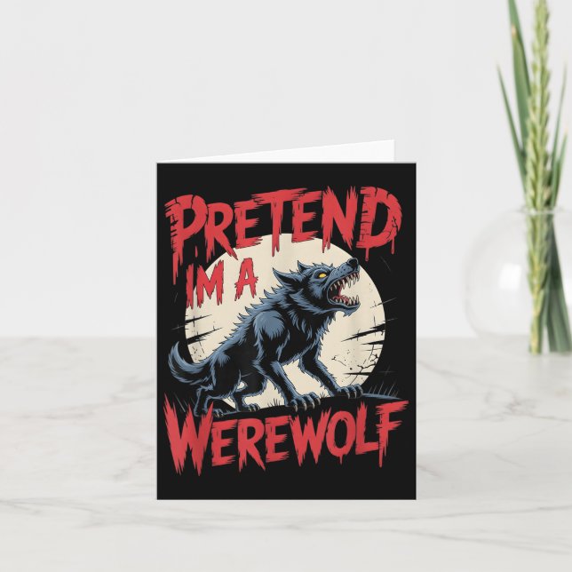 Werewolf Costume  Card (Front)