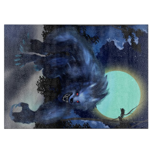 Werewolf  cutting board (Front)