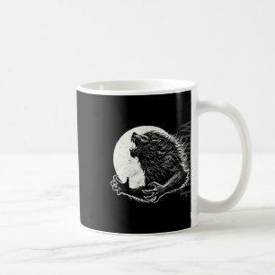 Werewolf Full Moon Creepy Monster Halloween Folklo Coffee Mug